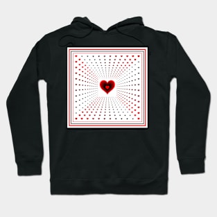 Heart Pattern Hoodie